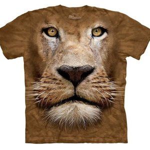 Lion Face Tigers King Jungle Cat Lions The Mountain Animal Brown T-Shirt S